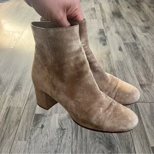 Gianvito Rossi Suede Blush Boots